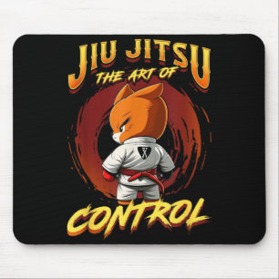 BJJ The Art Of Control - Grappling Jiu Jitsu Fox Mouse Mat