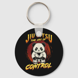 BJJ The Art Of Control - Grappling Jiu Jitsu Panda Key Ring