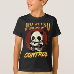 BJJ The Art Of Control - Grappling Jiu Jitsu Panda T-Shirt