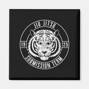 BJJ Tiger Fighter - Brazilian Jiu Jitsu MMA Magnet