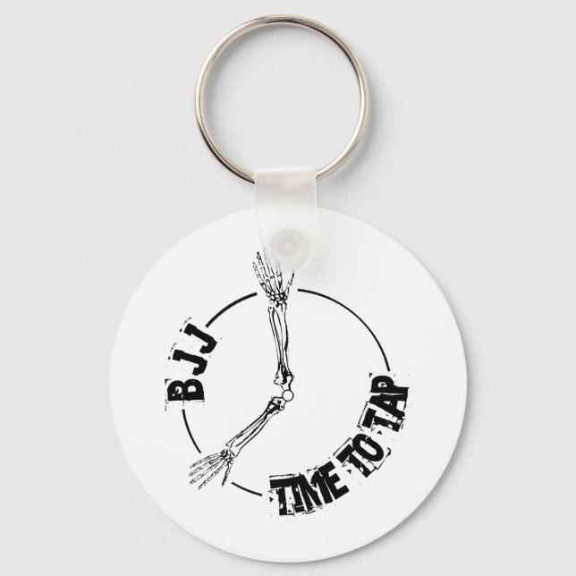 BJJ - Time to Tap Key Ring (Front)