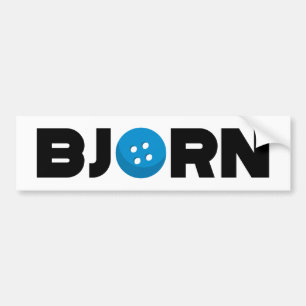 Bjorn button bumper sticker