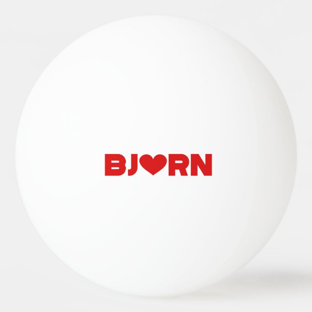 Bjorn Love Ping Pong Ball (Front)
