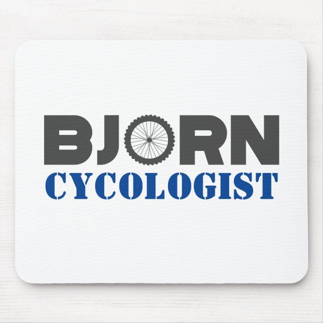 Bjorn Mountain Biker Mouse Mat (Front)