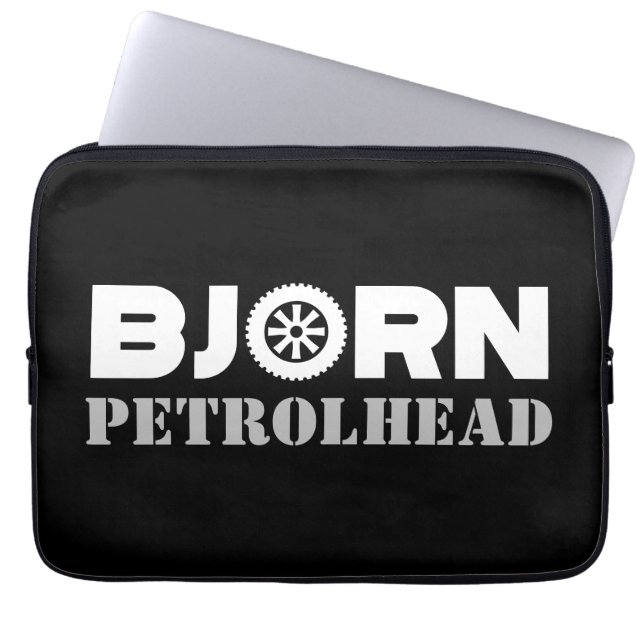 Bjorn Petrol Head Laptop Sleeve (Front)