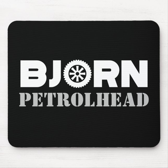 Bjorn Petrol Head Mouse Mat (Front)