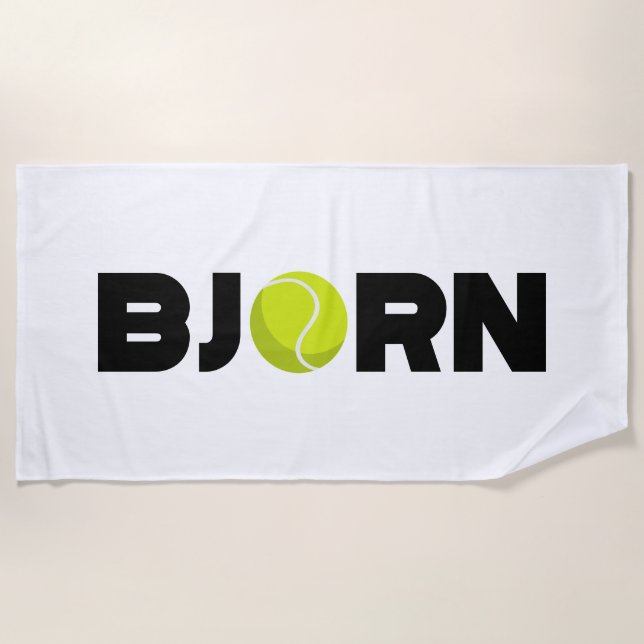 Bjorn Tennis Beach Towel (Front)