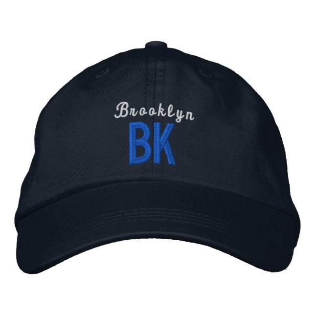 BK Brooklyn New York Personalised Adjustable Hat (Front)