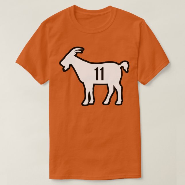 BK GOAT 11 Black T-Shirt (Design Front)