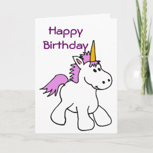 BK- Unicorn Birthday Card