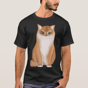 BKH British Short Hair Cat Black Golden Shaded T-Shirt