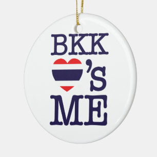 BKK LOVE'S ME CERAMIC TREE DECORATION