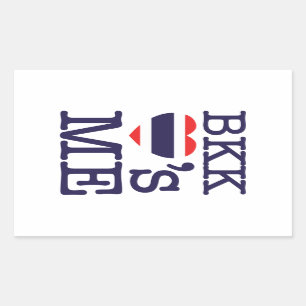 BKK LOVE'S ME RECTANGULAR STICKER