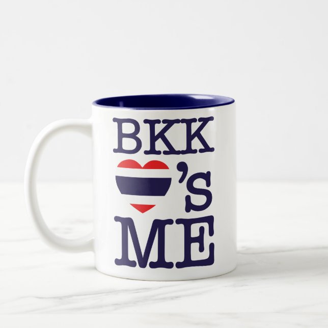 BKK LOVE'S ME Two-Tone COFFEE MUG (Left)