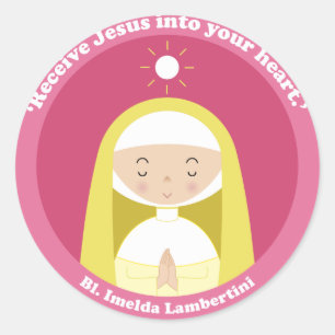 Bl. Imelda Lambertini Classic Round Sticker