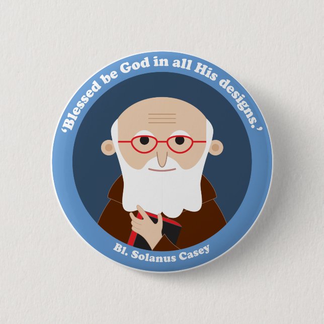 Bl. Solanus Casey 6 Cm Round Badge (Front)