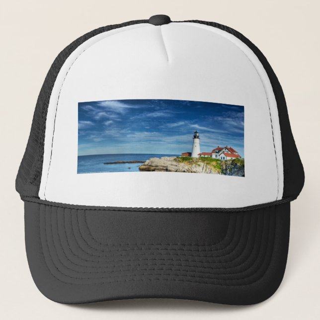 BLA01 Lighthouse 1.tif Trucker Hat (Front)