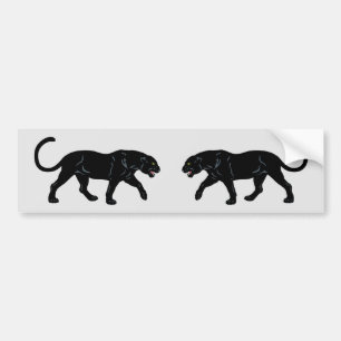 blach panther bumper sticker