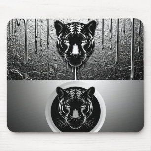 Blacj Panther With Dripping Paint Effect 🐆 Mouse Mat