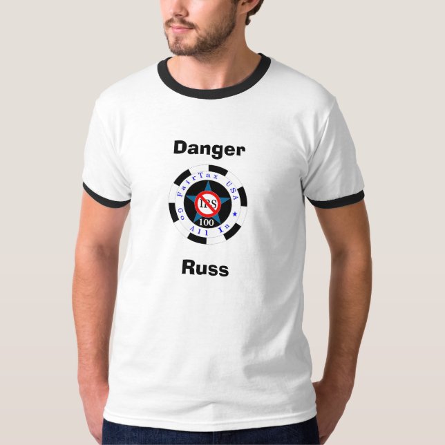 Black 100, DangerRuss T-Shirt (Front)