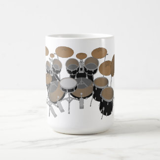 Black 10 Piece Drum Kit - Coffee Mug