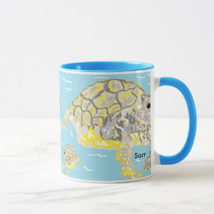Black 11 oz Combo Mug Sea Turtles