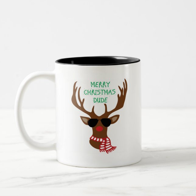 Black 11 oz Two-Tone Mug (Left)