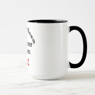 Black 15 oz Ringer Mug-que sera sera Mug