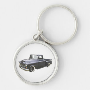 Black 1956 Chevrolet Pickup Key Ring