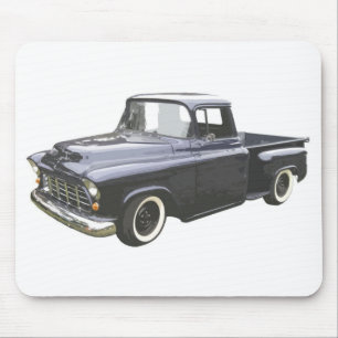 Black 1956 Chevrolet Pickup Mouse Mat