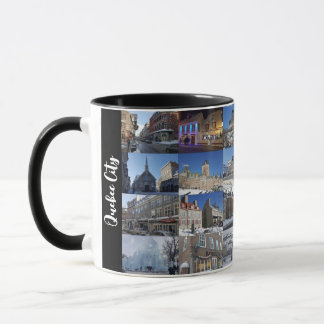 Black 24 Photo Collage Grid Travel Custom Mug
