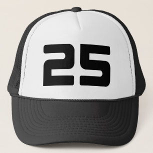 Black 25th Birthday Party Trucker Hat