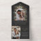 Black 2 photo watercolor botanical save the date