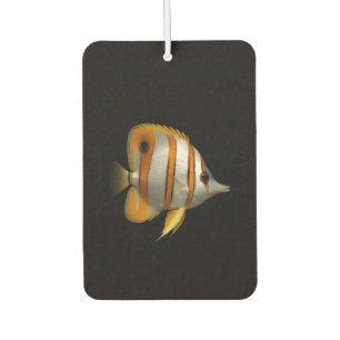 Black 4 Luxe Car Air Fresheners, Butterflyfish Car Air Freshener
