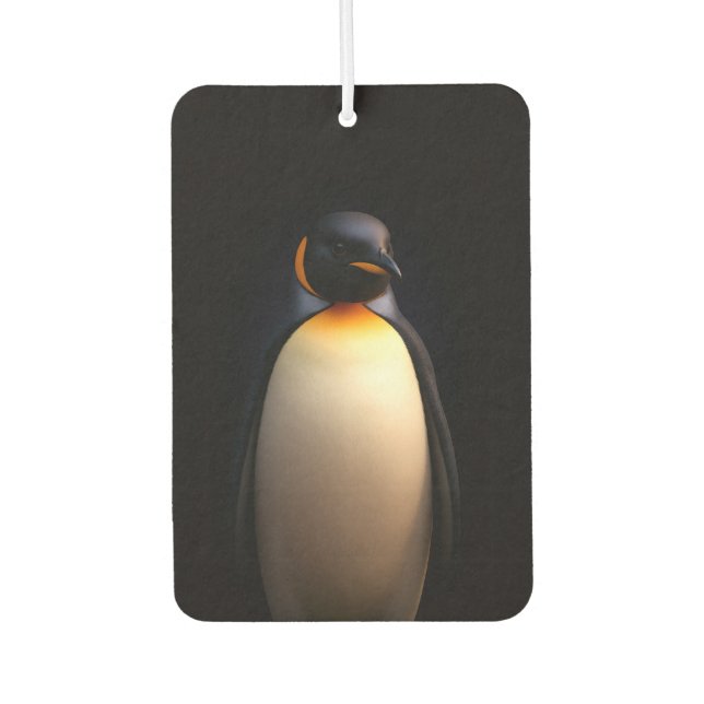 Black 4 Luxe Car Air Fresheners, Emperor Penguin Freshener (Front)