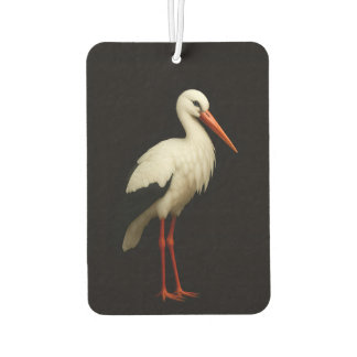 Black 4 Luxe Car Air Fresheners, Graceful Stork Freshener