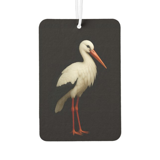 Black 4 Luxe Car Air Fresheners, Graceful Stork Freshener (Back)