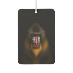 Black 4 Luxe Car Air Fresheners, Mandrill Monkey Freshener