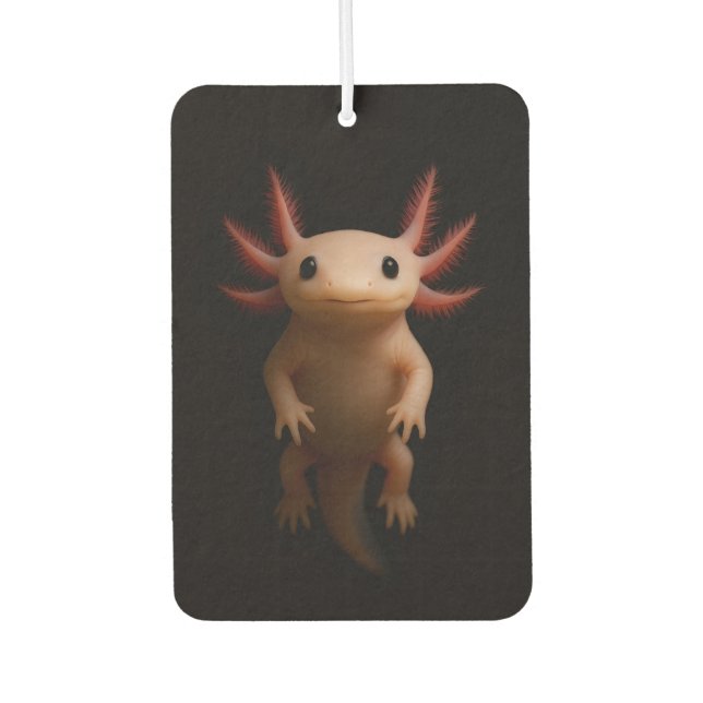 Black 4 Luxe Car Air Fresheners, Mexican Axolotl Car Air Freshener (Front)