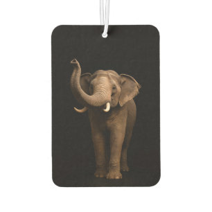 Black 4 Luxe Car Air Fresheners, Mighty Elephant Car Air Freshener