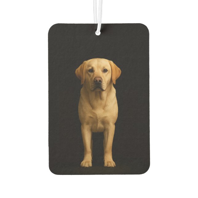 Black 4 Luxe Car Air Fresheners Minimal Labrador (Back)