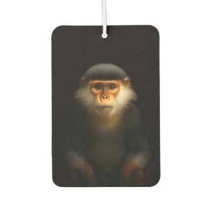 Black 4 Luxe Car Air Fresheners, Red Douc Langur Freshener