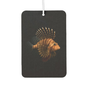 Black 4 Luxe Car Air Fresheners, Red Lionfish Freshener