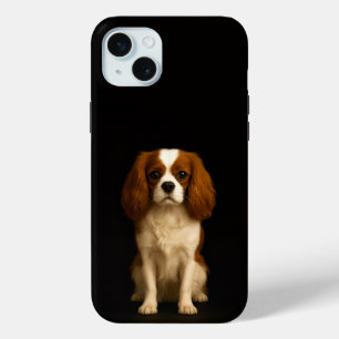 Black 4 Luxe, Cavalier Spaniel iPhone 15 Plus Mini Case