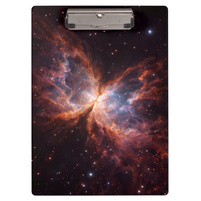 Black 4 Luxe Clipboard, Butterfly Nebula Clipboard (Front)