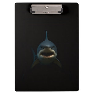 Black 4 Luxe Clipboard, Great White Shark Clipboard