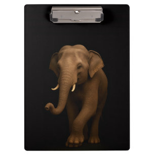 Black 4 Luxe Clipboard, Indian Elephant Clipboard