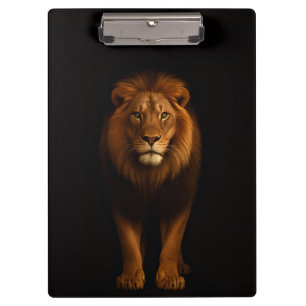 Black 4 Luxe Clipboard, Majestic Lion Clipboard