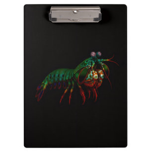 Black 4 Luxe Clipboard, Mantis Shrimp Clipboard