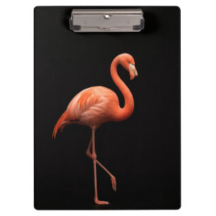 Black 4 Luxe Clipboard, Pink Flamingo Clipboard